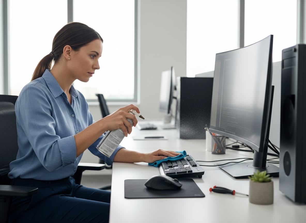 User Cleaning Computer